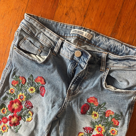 Floral ripped jeans - Picture 2 of 2